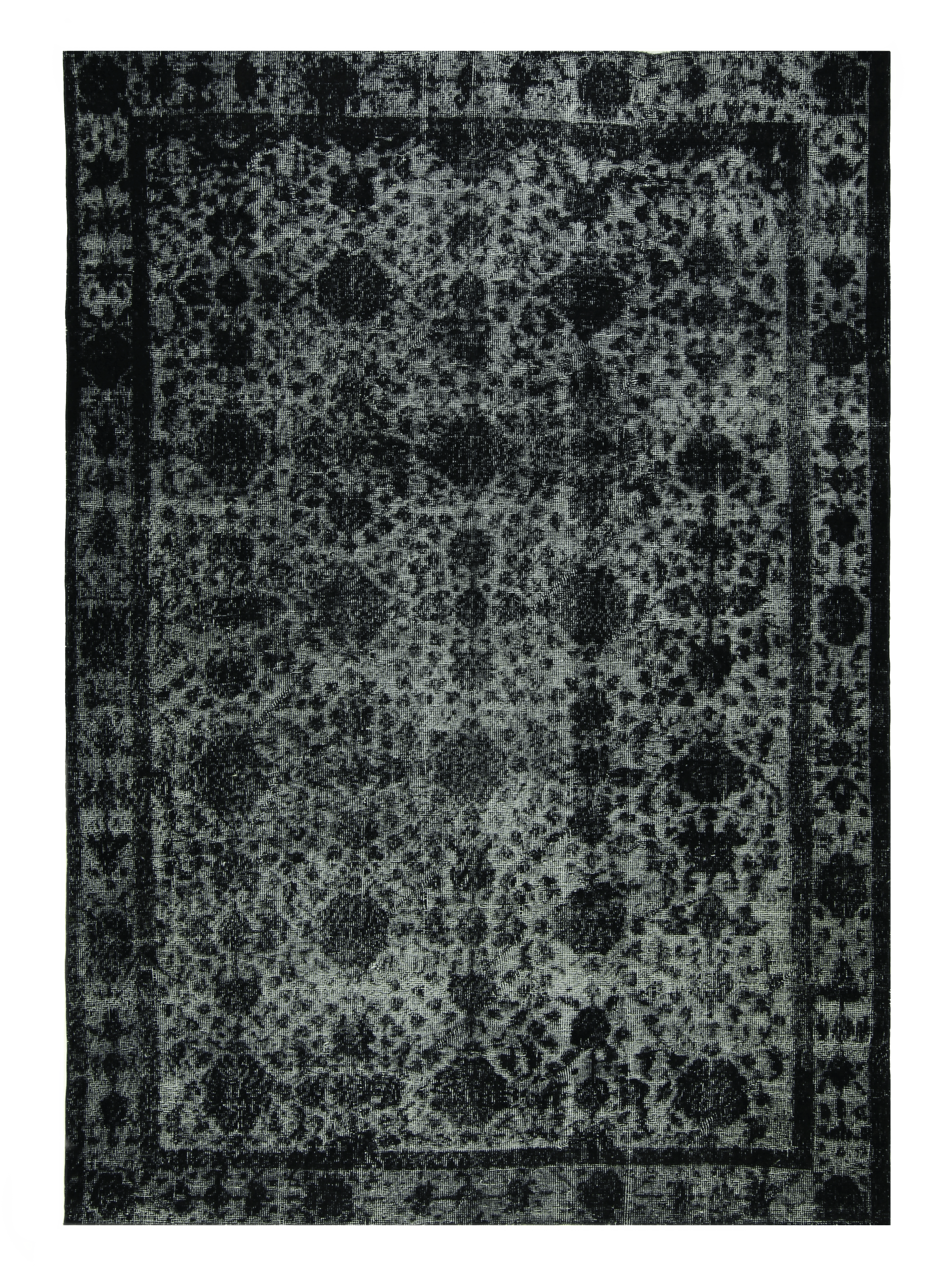 Overdyed Persian Tabriz Statement Piece — No. 135