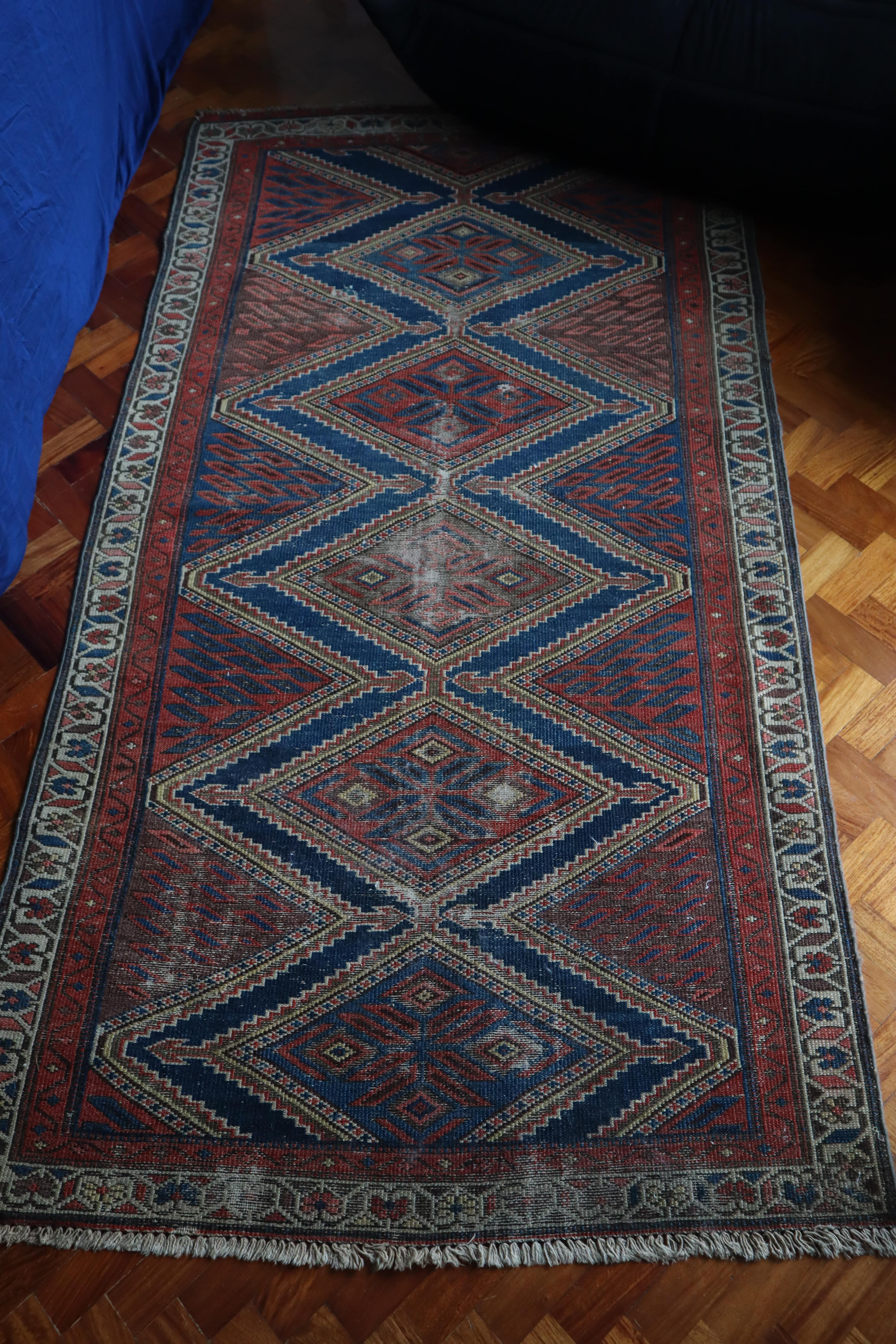 Vintage Caucasian Kazak Rug  —  No. 166