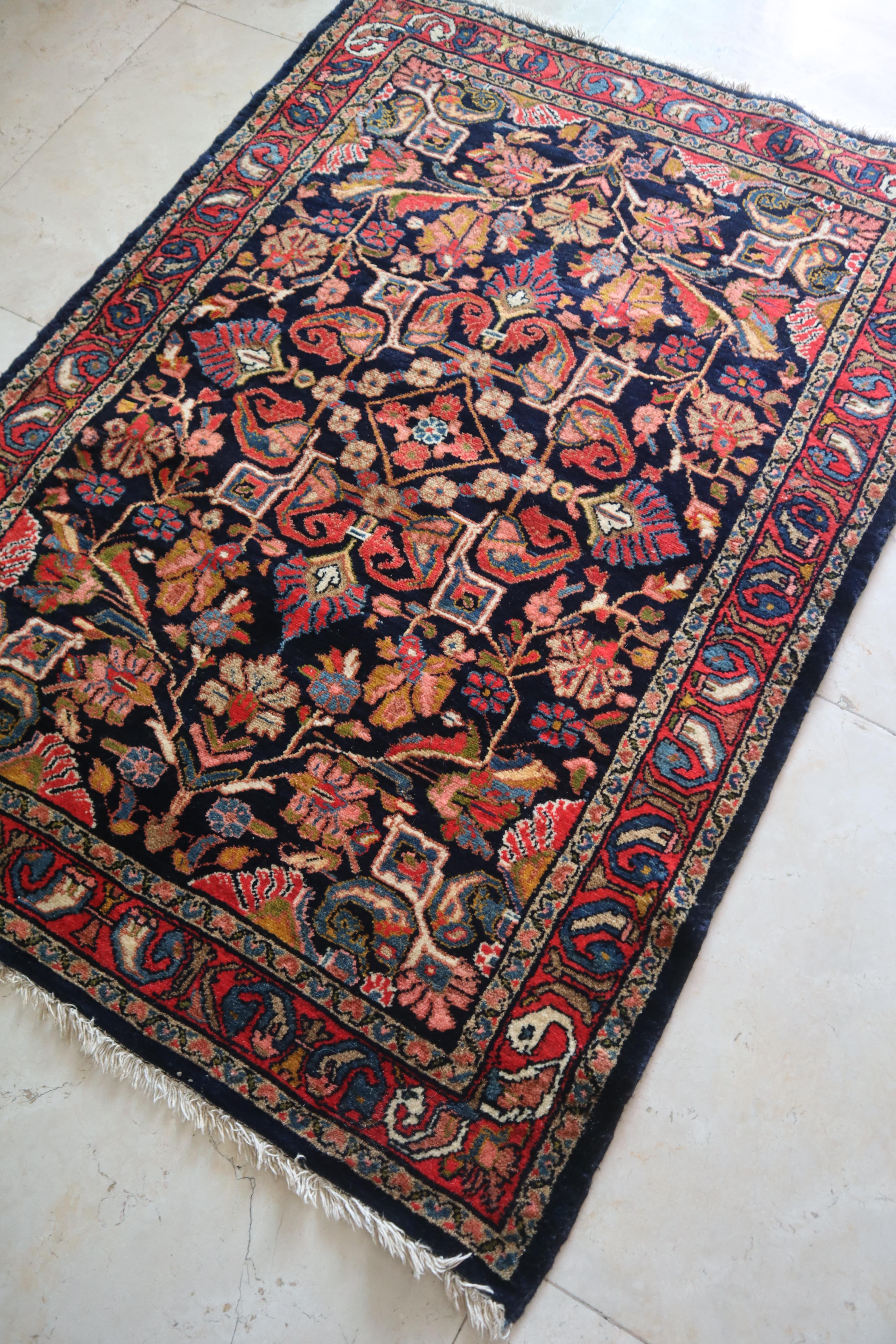 Vintage Hamadan Rug —  No. 172
