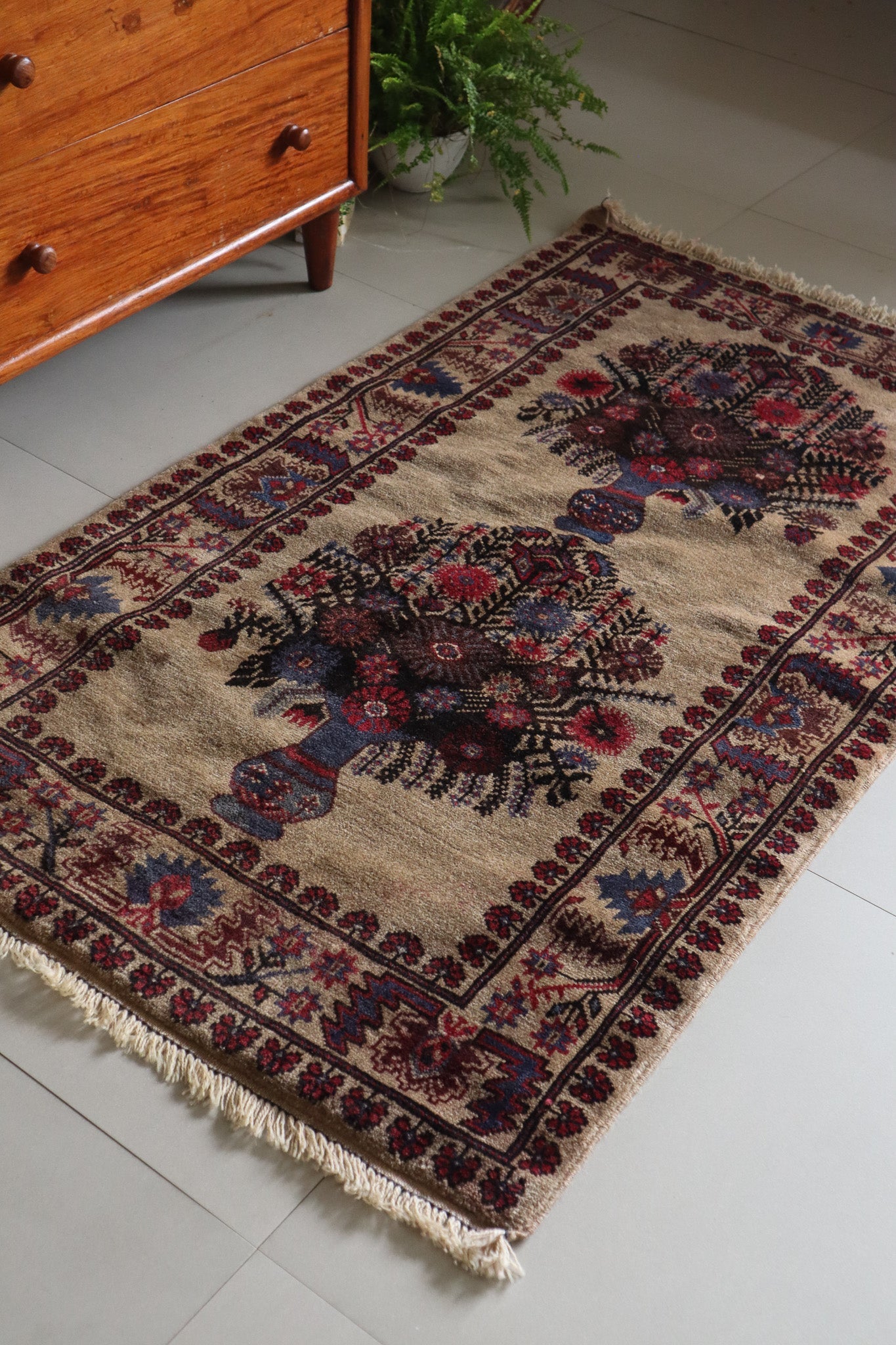 Afghan Floral Balouch Village Rug — No. 027 - Patina House