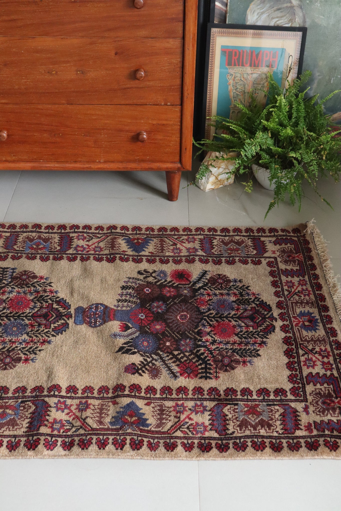 Afghan Floral Balouch Village Rug — No. 027 - Patina House