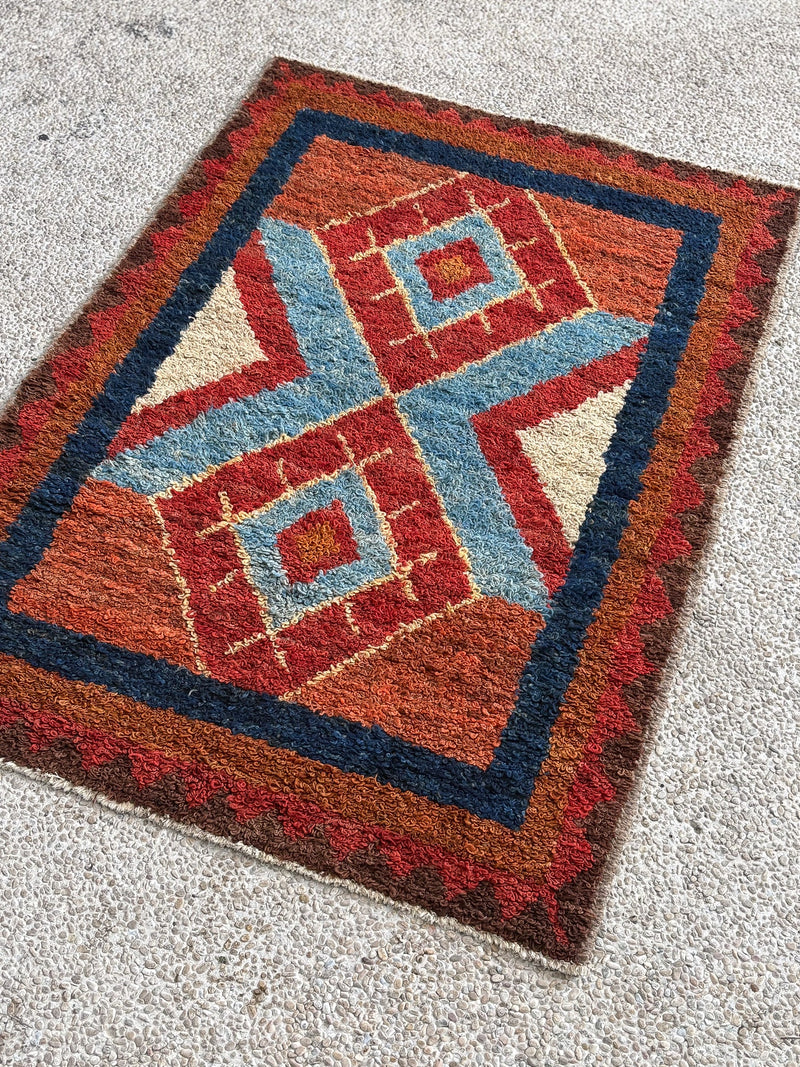 Afghan Jull Khirs Shaggy Rug — No. 136 - Patina House