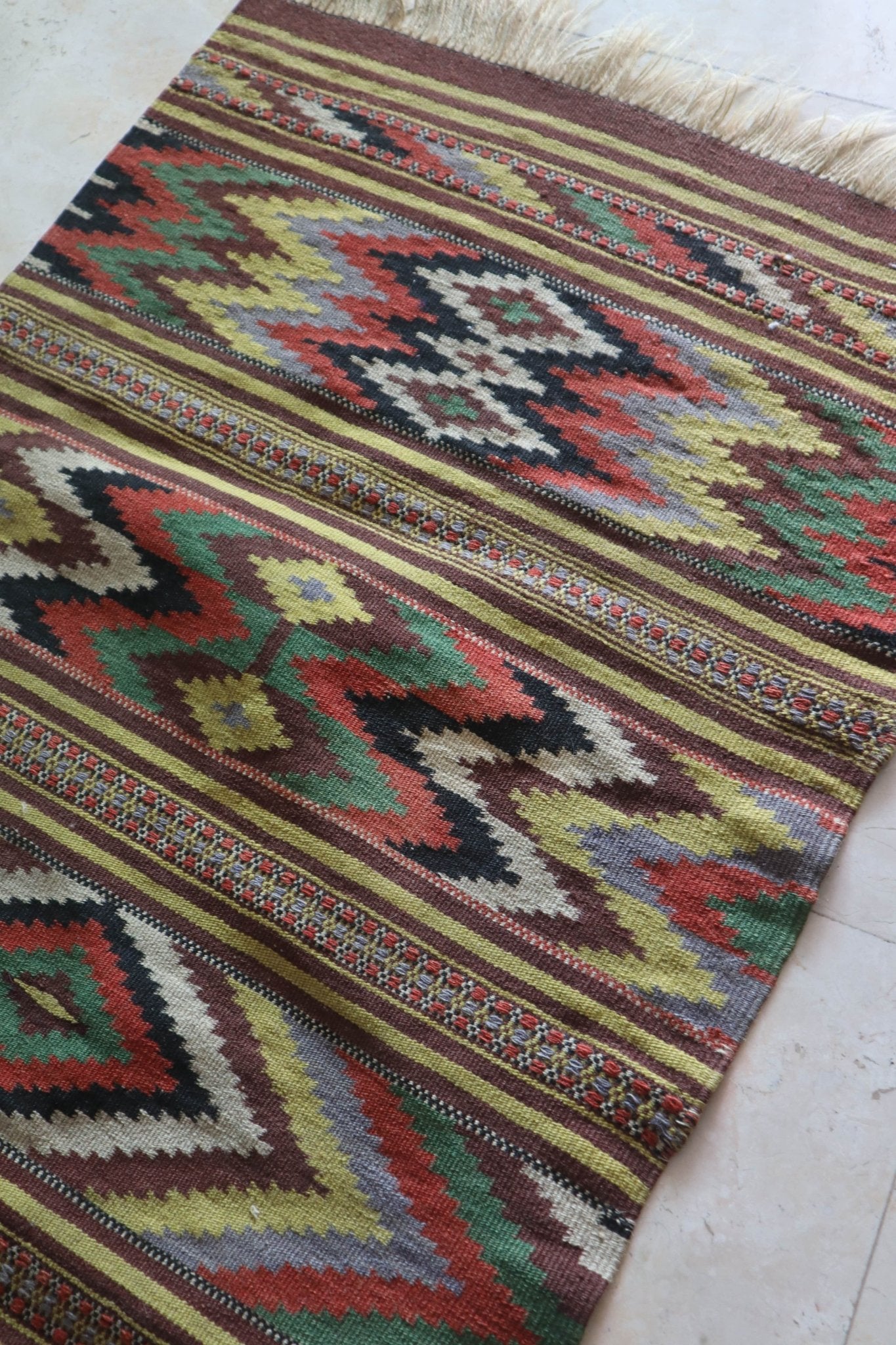 Anatolian Kilim Runner — 5.9 x 2.4 — No. 176 - Patina House