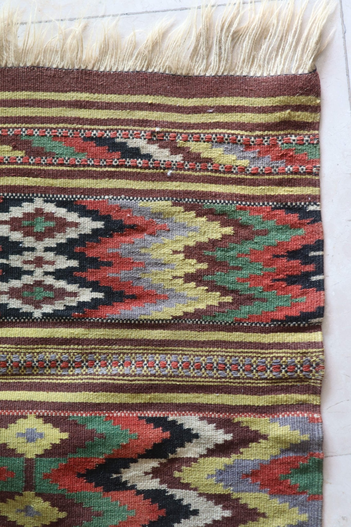 Anatolian Kilim Runner — 5.9 x 2.4 — No. 176 - Patina House