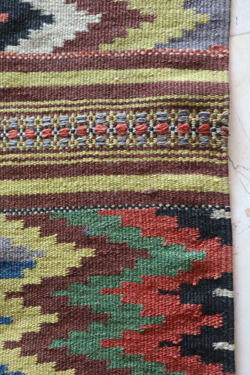 Anatolian Kilim Runner — 5.9 x 2.4 — No. 176 - Patina House