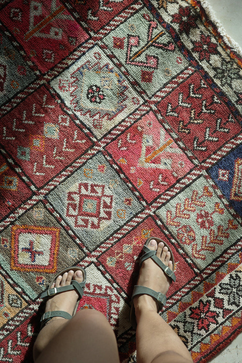 Caucasian - Style with Tribal Motifs Area Carpet — No.129 - Patina House