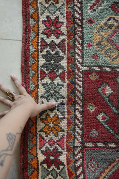 Caucasian - Style with Tribal Motifs Area Carpet — No.129 - Patina House