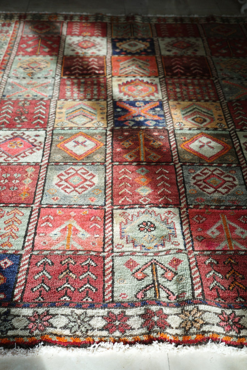 Caucasian - Style with Tribal Motifs Area Carpet — No.129 - Patina House