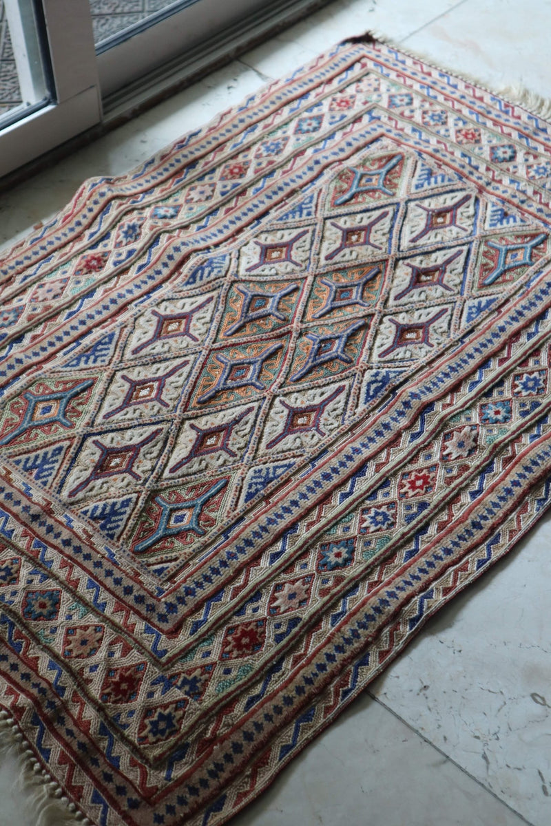 Charming Vintage Mashwani Rug — No. 162 - Patina House