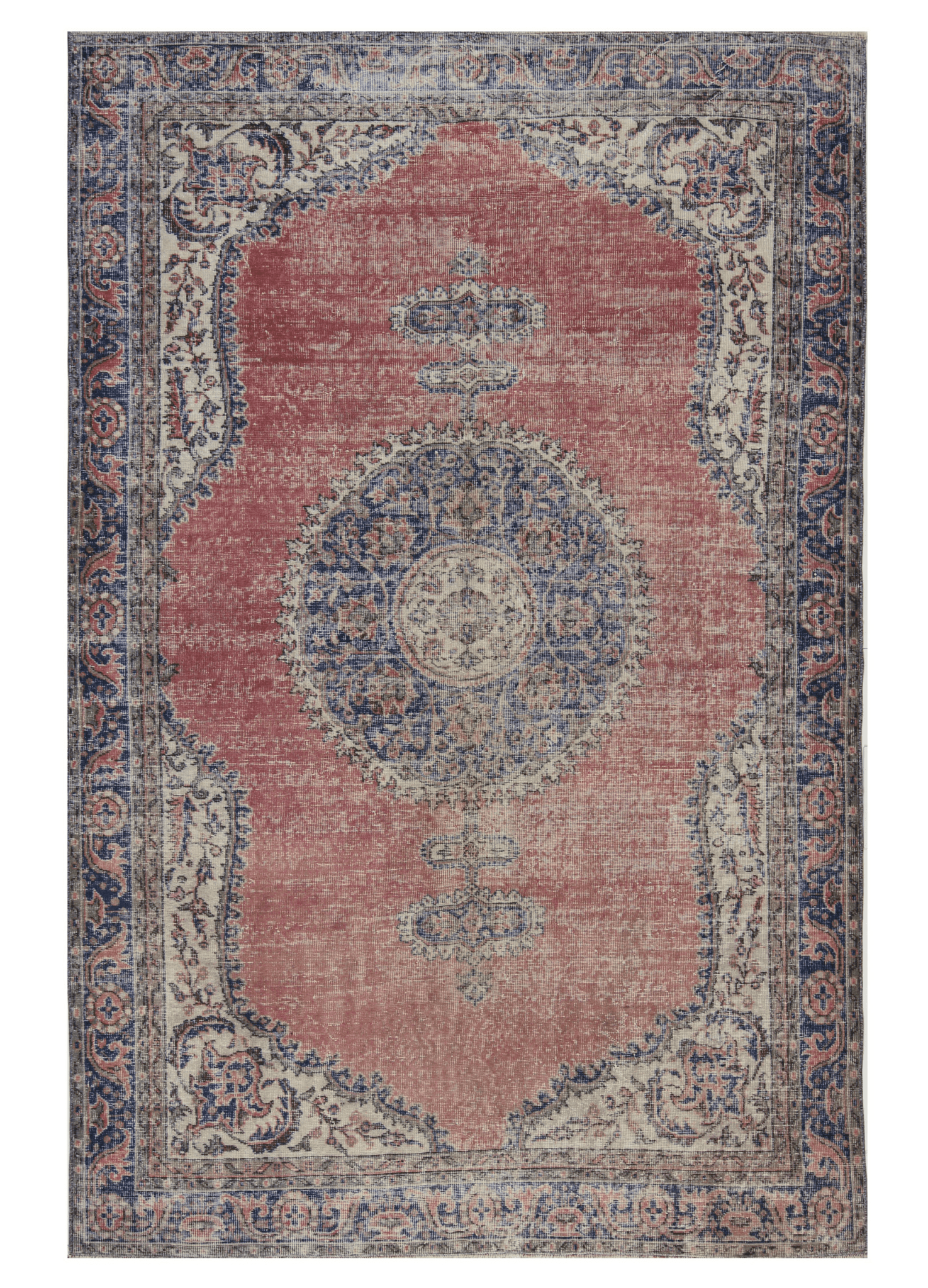 Distressed Coral Medallion — 9 x 6 — No. 185 - Patina House