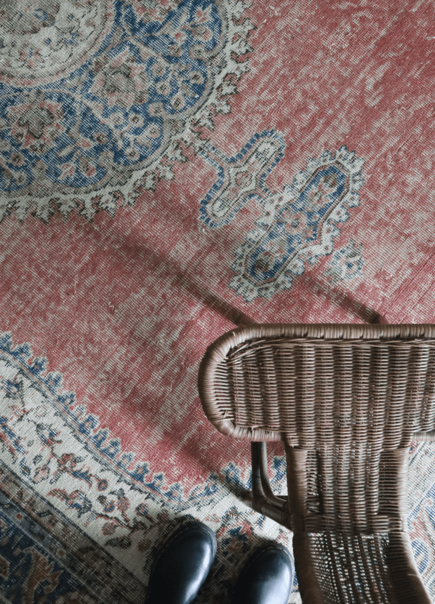 Distressed Coral Medallion — 9 x 6 — No. 185 - Patina House