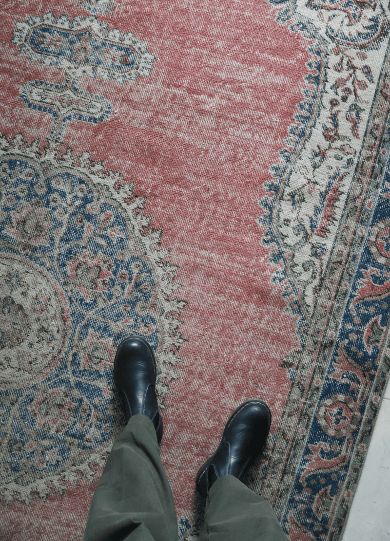 Distressed Coral Medallion — 9 x 6 — No. 185 - Patina House