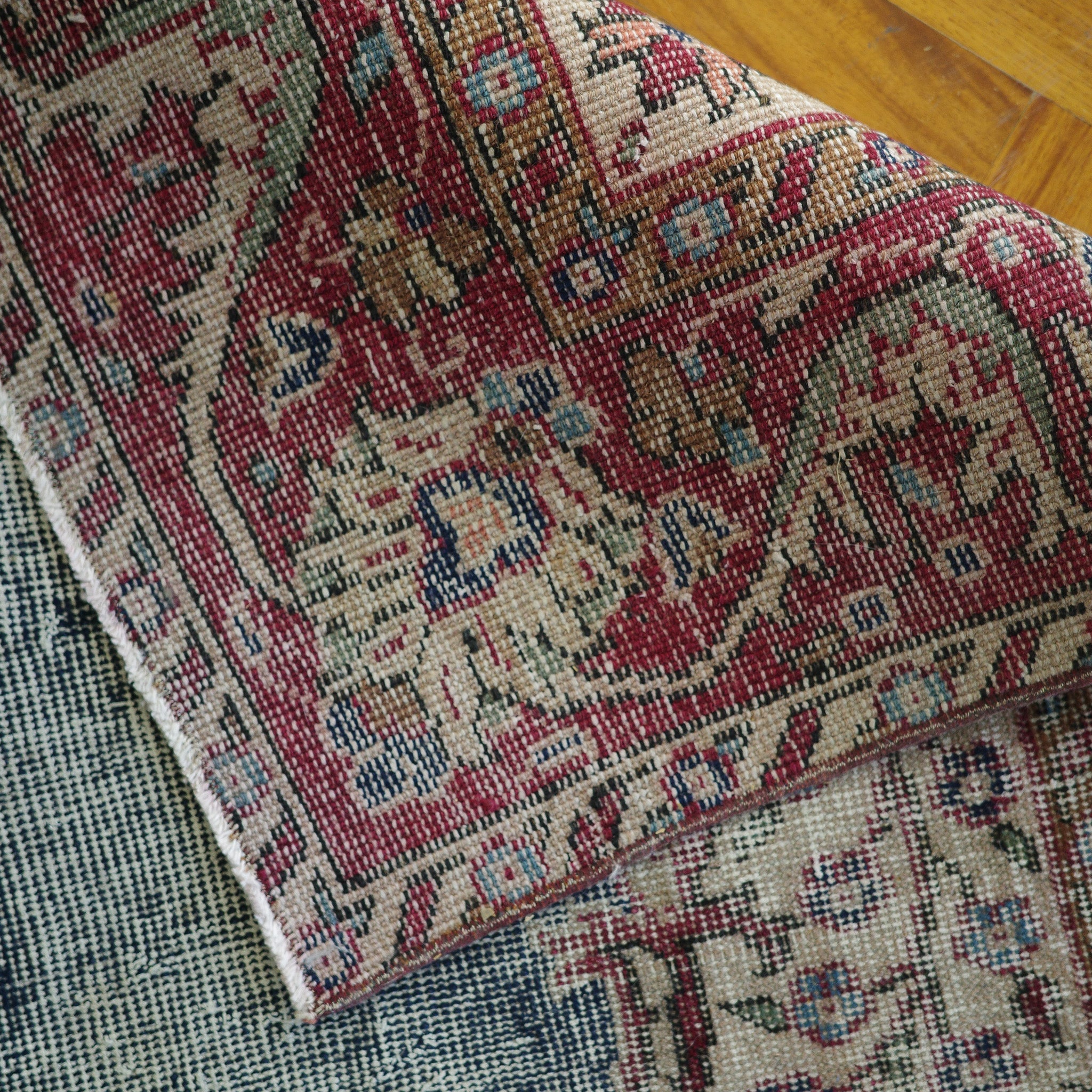 Distressed Kerman Rug — 8 x 4 — No.130 - Patina House