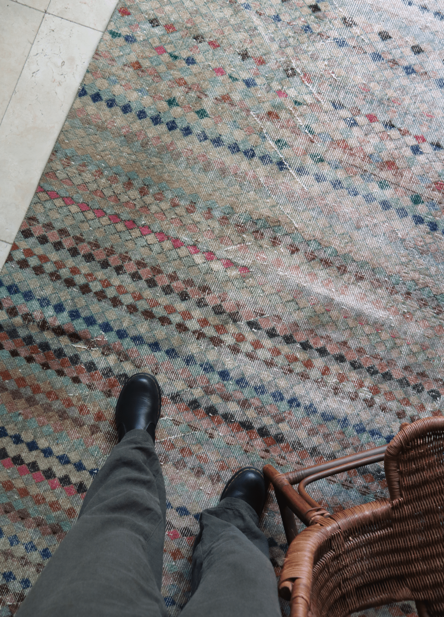 Distressed Turkish Art Deco — 8 x 4 — No. 184 - Patina House