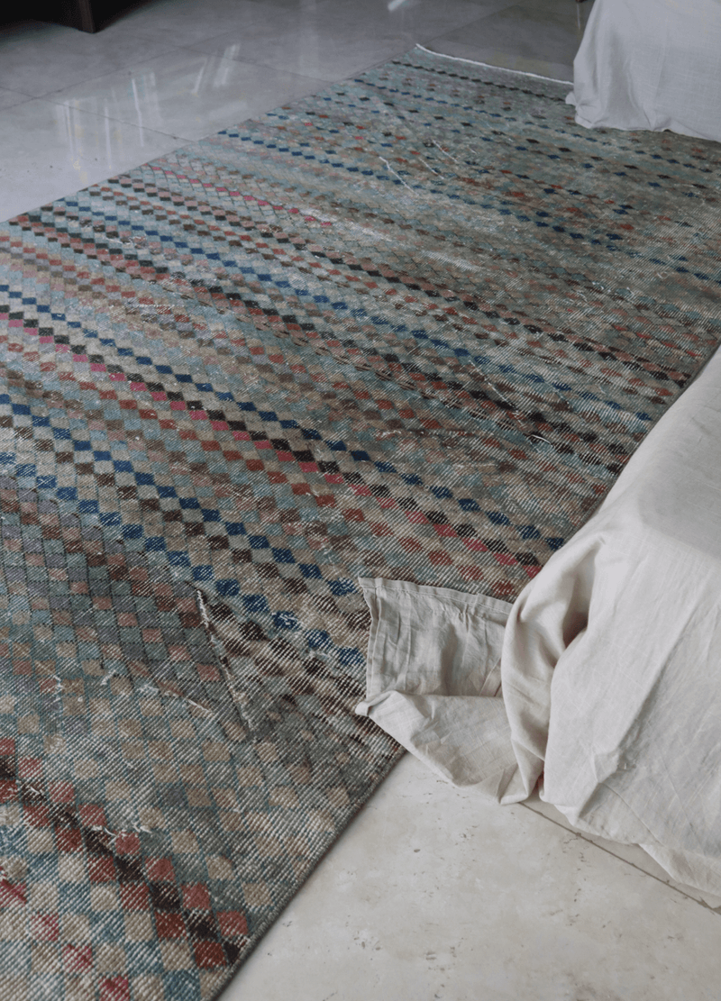 Distressed Turkish Art Deco — 8 x 4 — No. 184 - Patina House