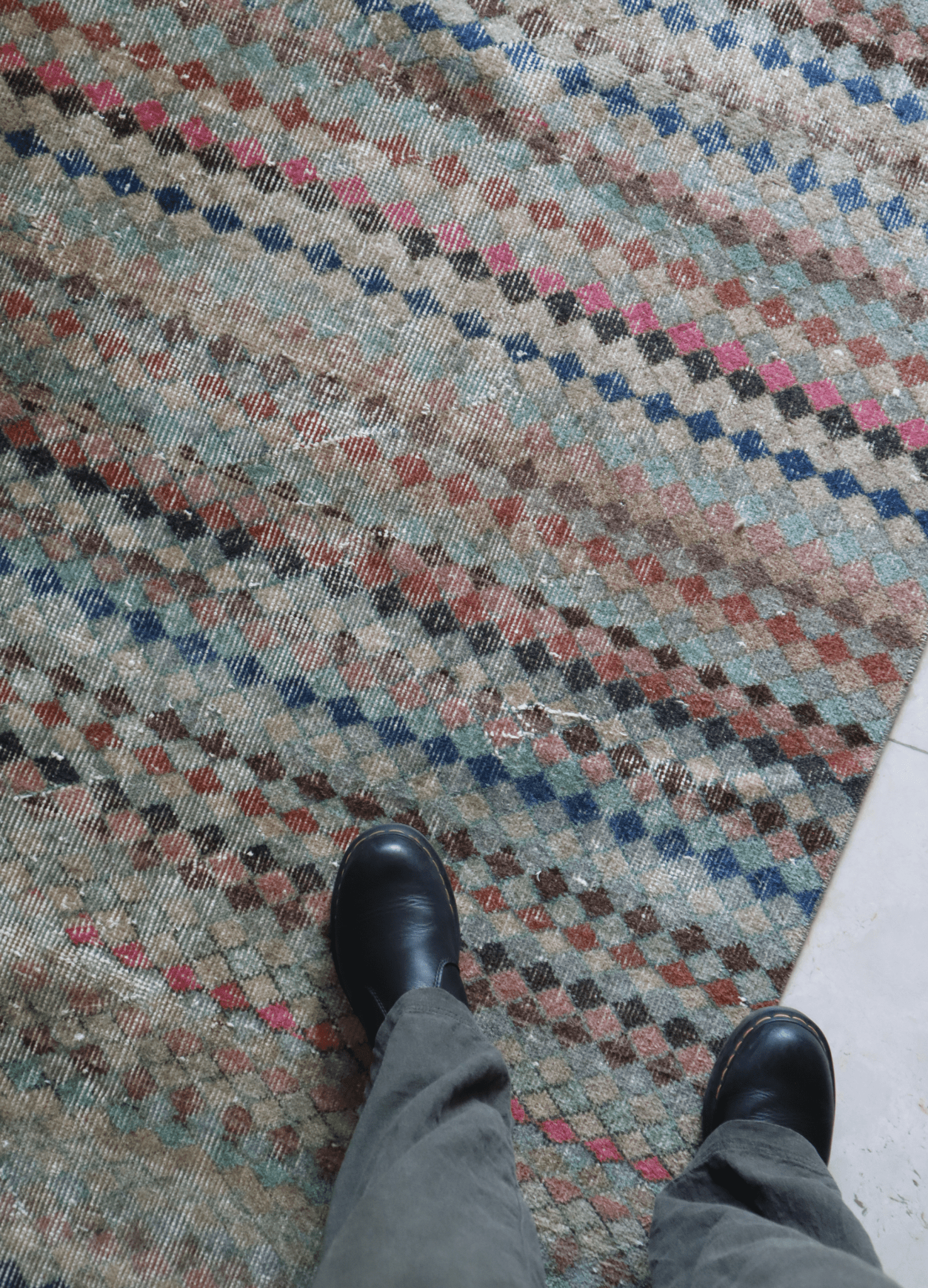 Distressed Turkish Art Deco — 8 x 4 — No. 184 - Patina House