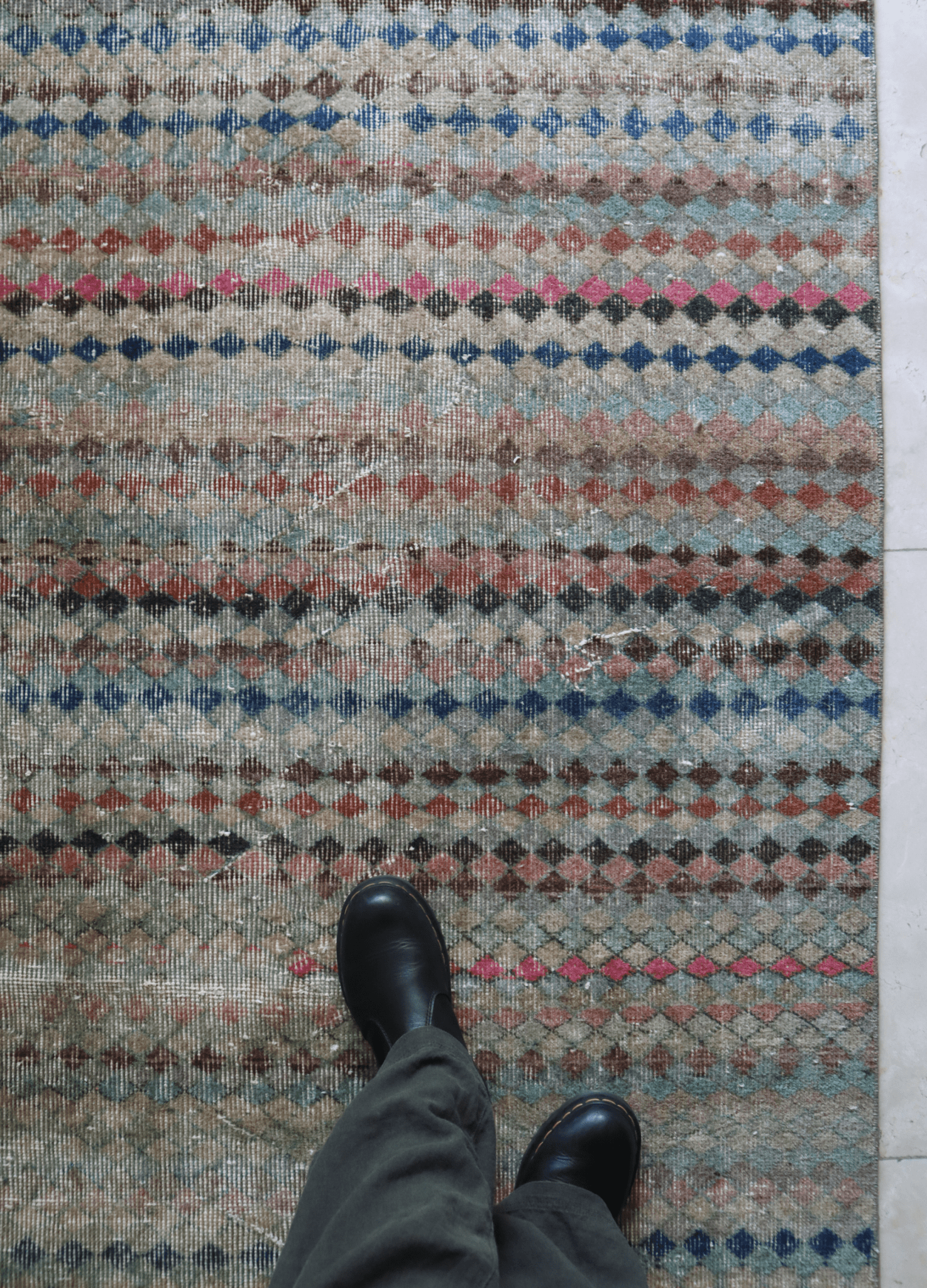 Distressed Turkish Art Deco — 8 x 4 — No. 184 - Patina House