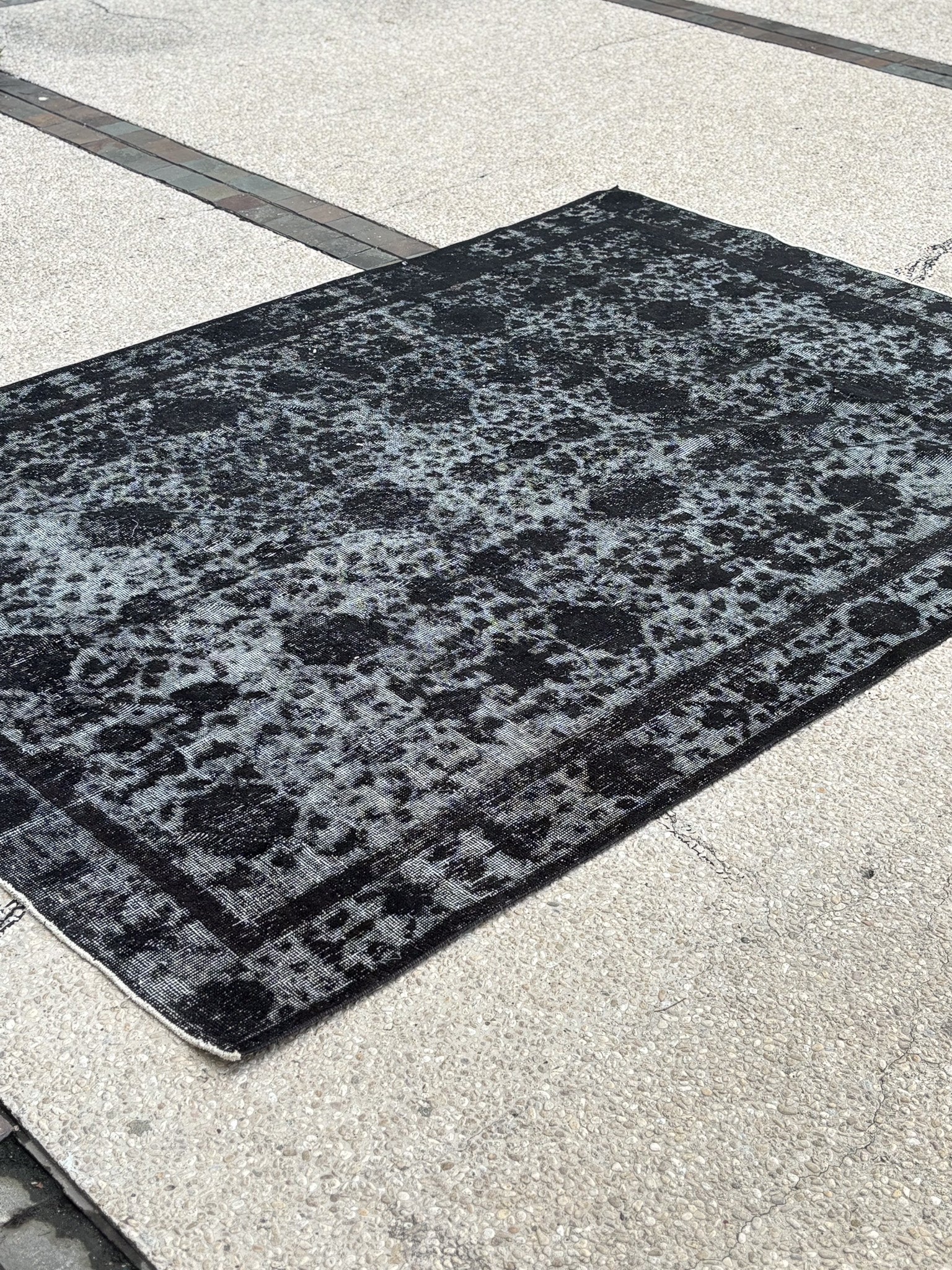 Overdyed Persian Tabriz Statement Piece — No. 135 - Patina House