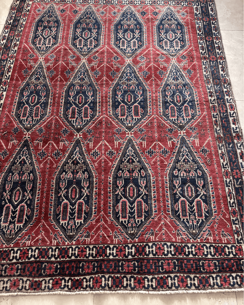 Persian Afshar — 6.7 x 4.9 — No. 180 - Patina House