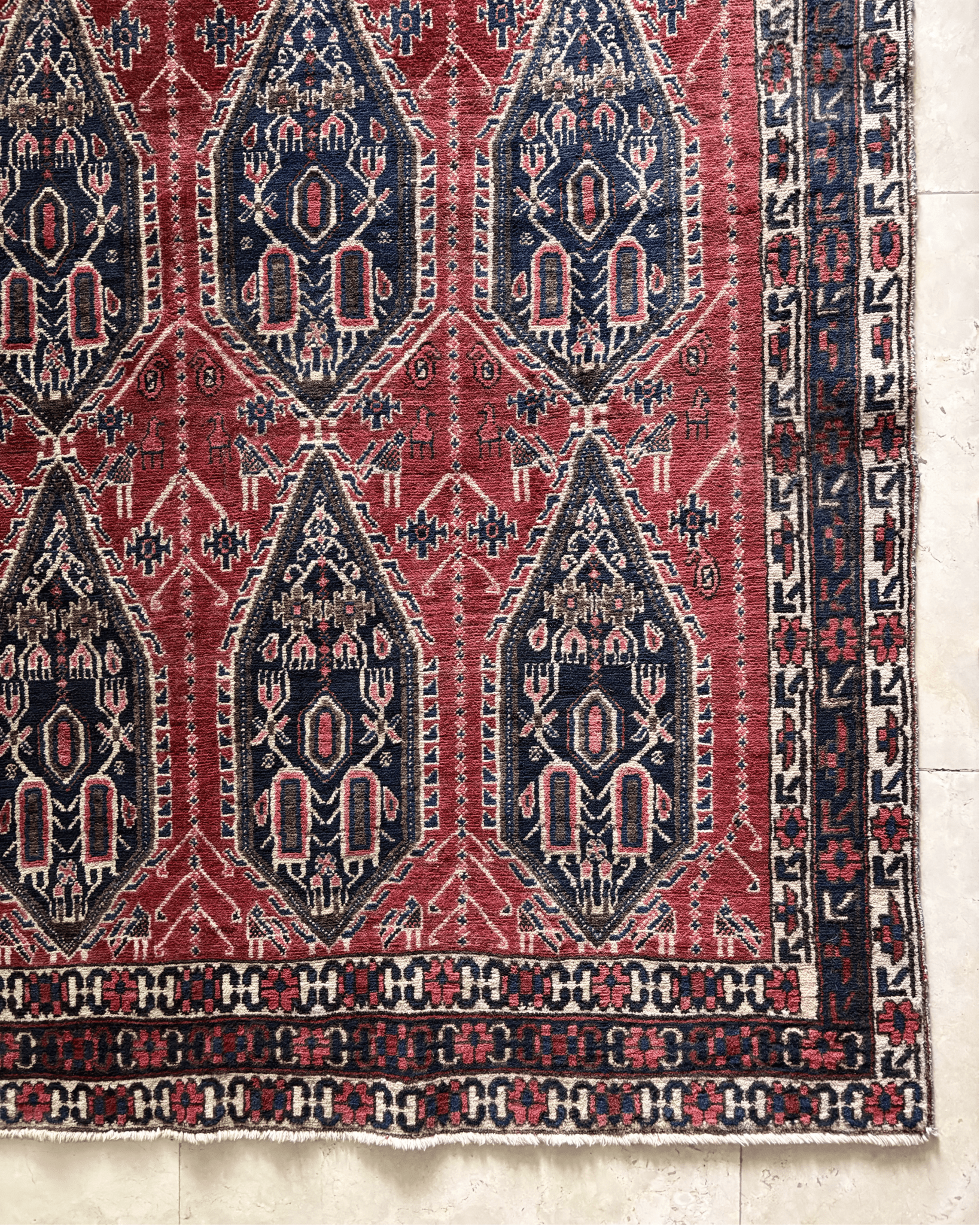Persian Afshar — 6.7 x 4.9 — No. 180 - Patina House