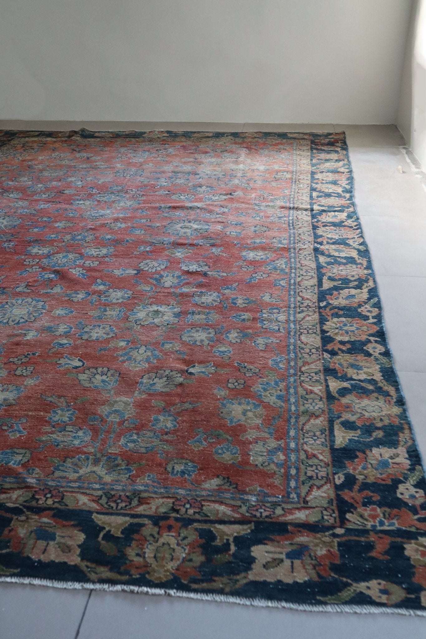 Persian Mahal Rug Allover Floral Pattern | Circa 1900 – No. 021 - Patina House