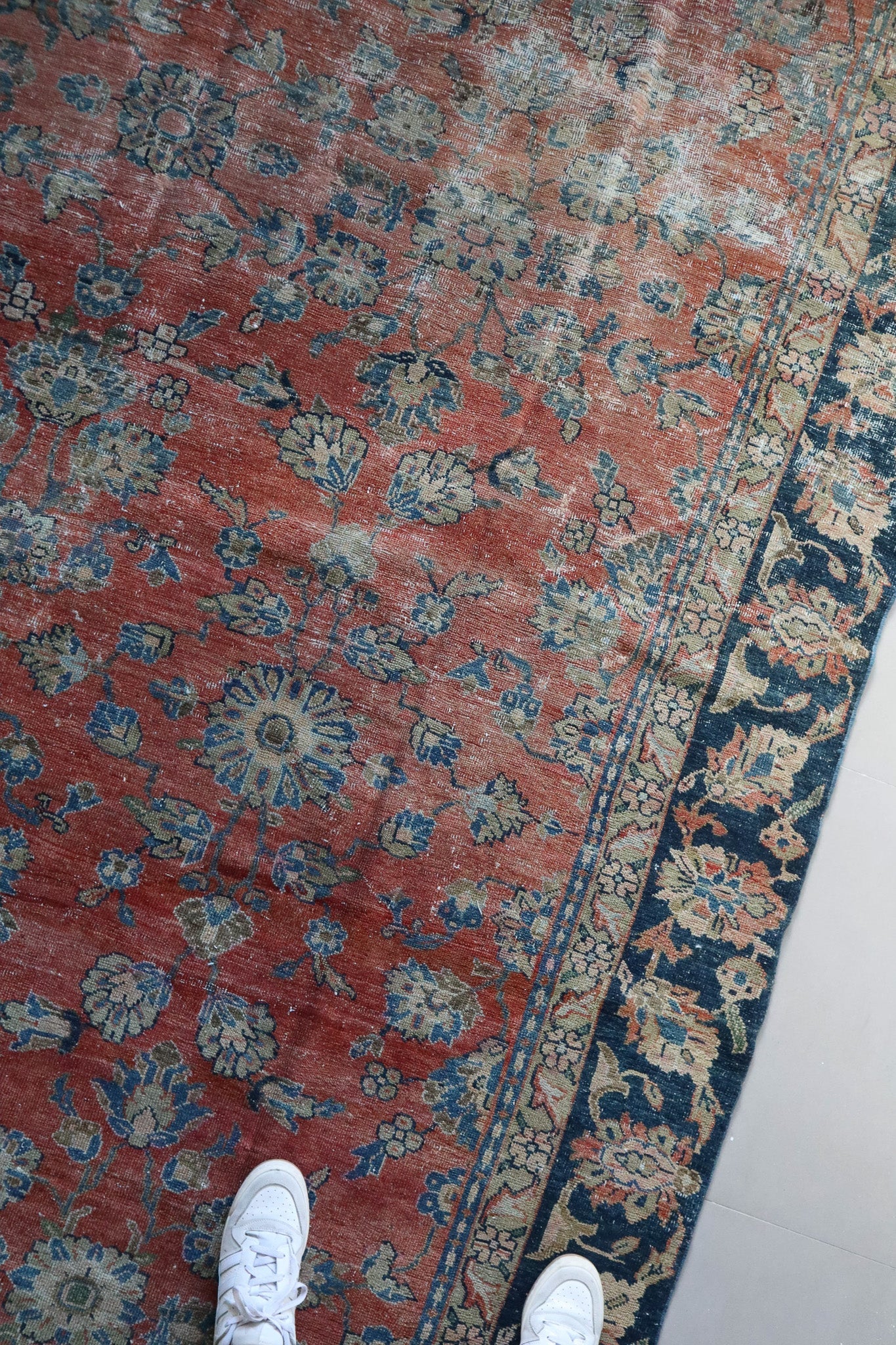 Persian Mahal Rug Allover Floral Pattern | Circa 1900 – No. 021 - Patina House