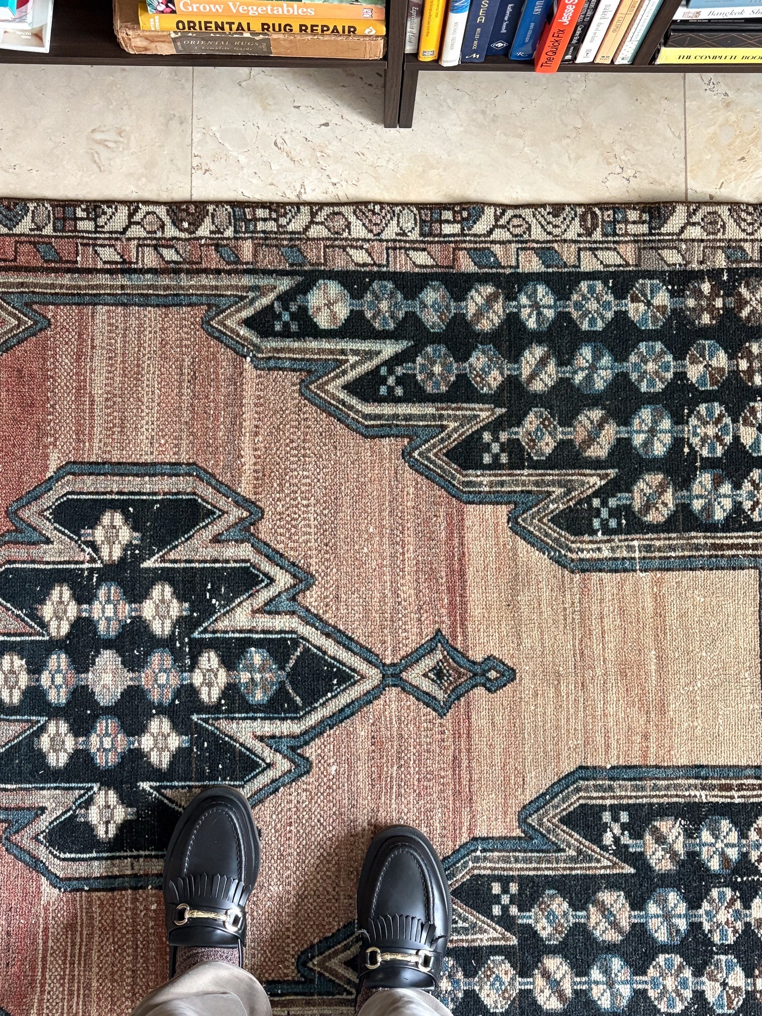 Persian Mazlaghan Tribal Carpet — No. 133 - Patina House
