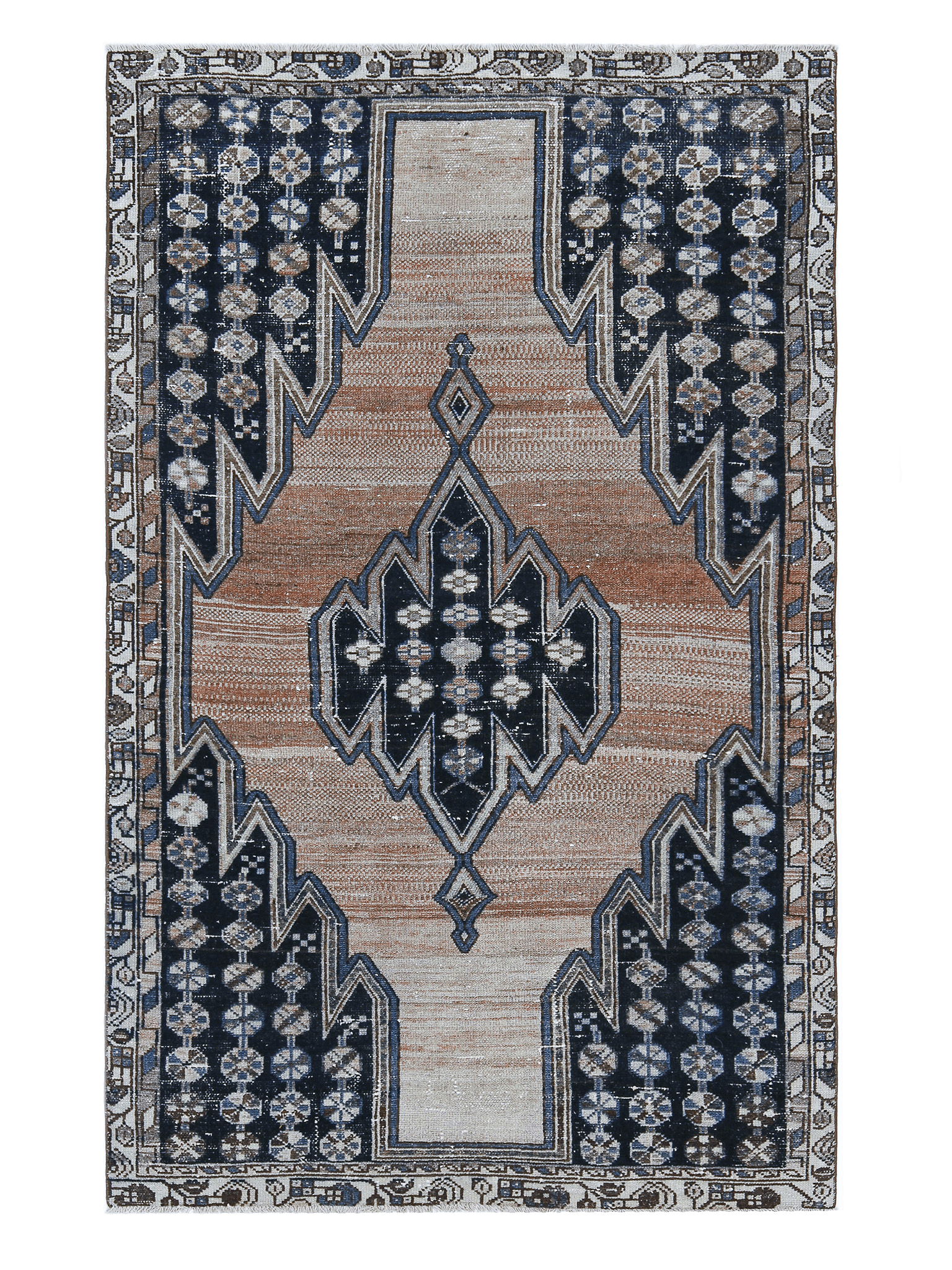 Persian Mazlaghan Tribal Carpet — No. 133 - Patina House