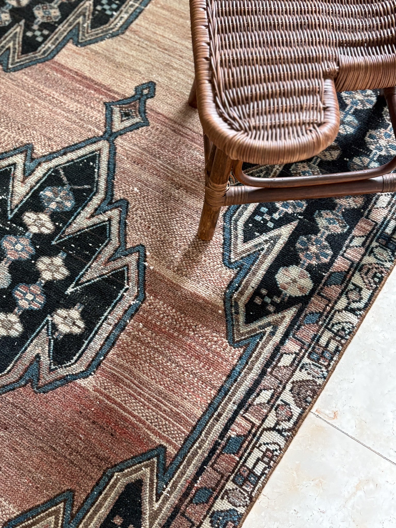 Persian Mazlaghan Tribal Carpet — No. 133 - Patina House