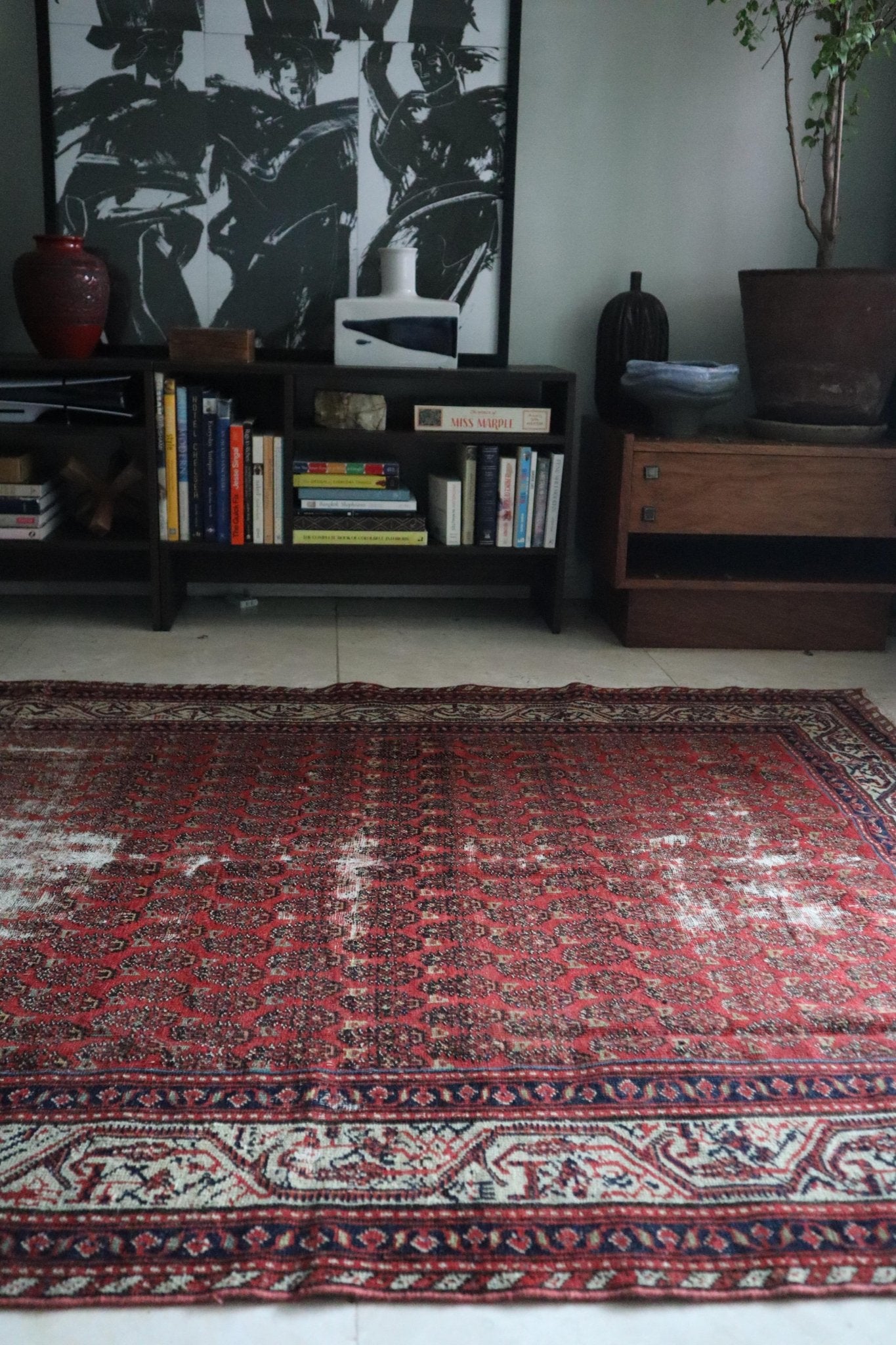 Persian Seraband Runner — 9.2 x 4.5 — No. 149 - Patina House