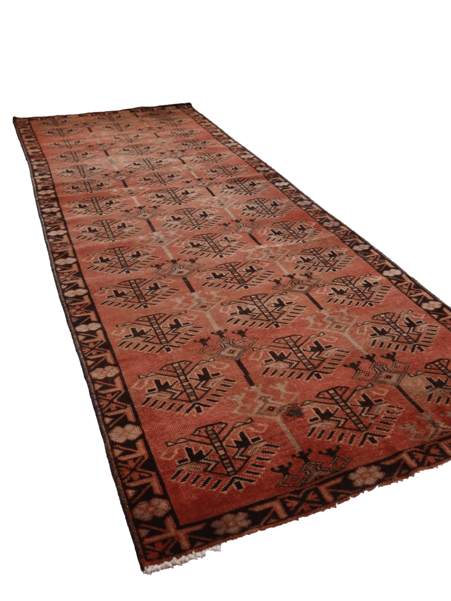 Vintage Balouch Runner Rug — Handwoven Tribal Tree of Life Pattern — No. 036 - Patina House