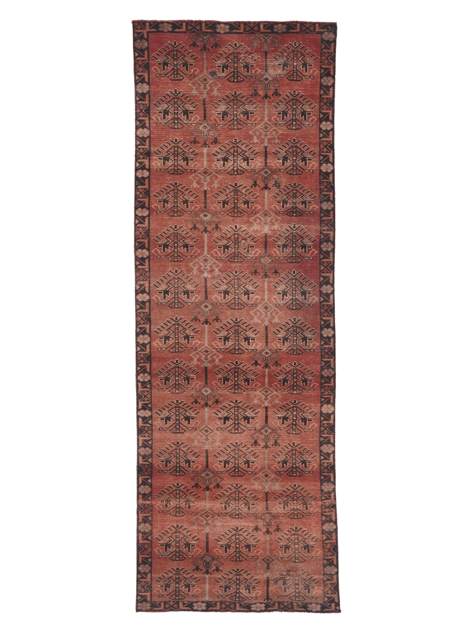 Vintage Balouch Runner Rug — Handwoven Tribal Tree of Life Pattern — No. 036 - Patina House