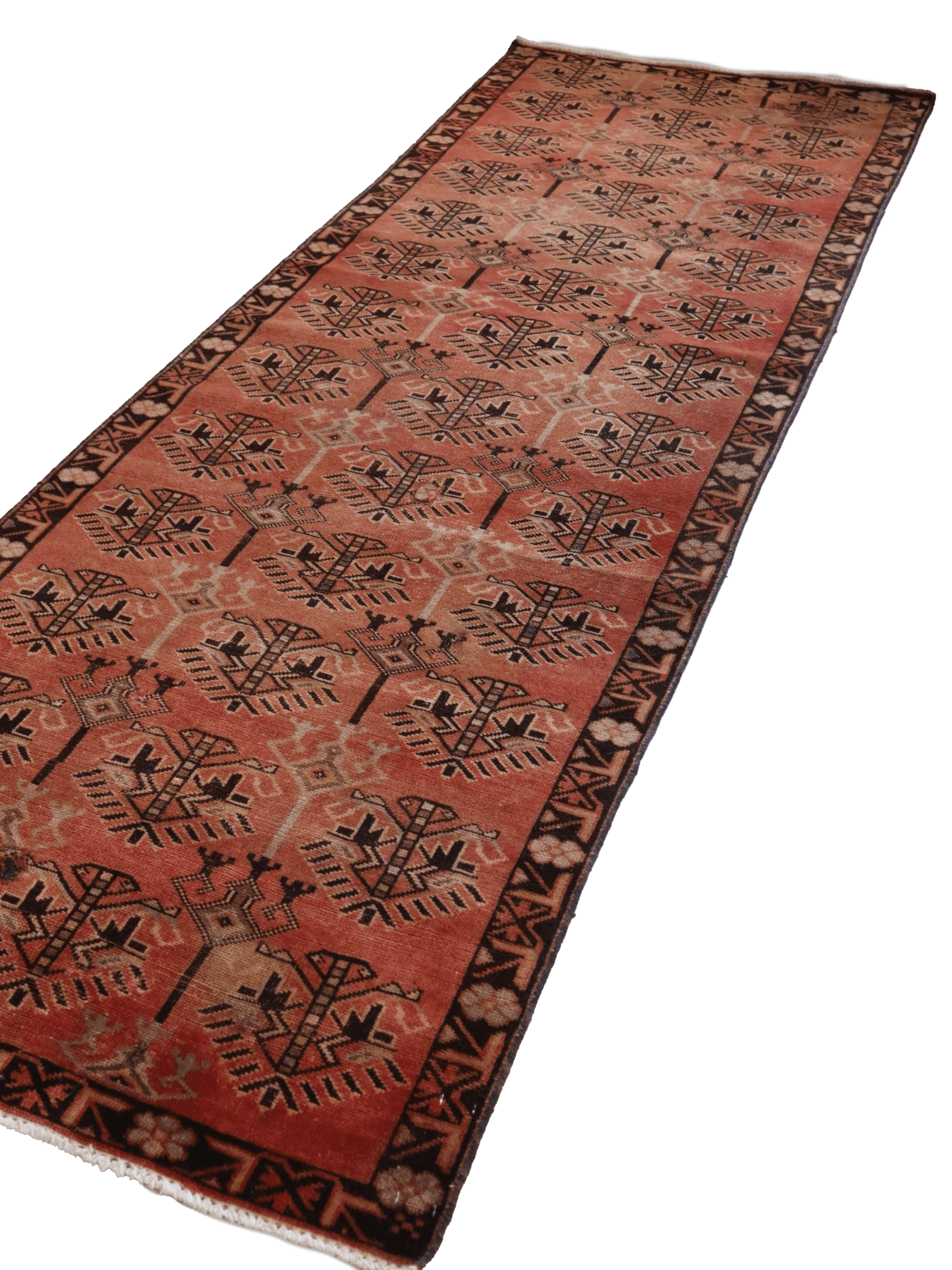 Vintage Balouch Runner Rug — Handwoven Tribal Tree of Life Pattern — No. 036 - Patina House