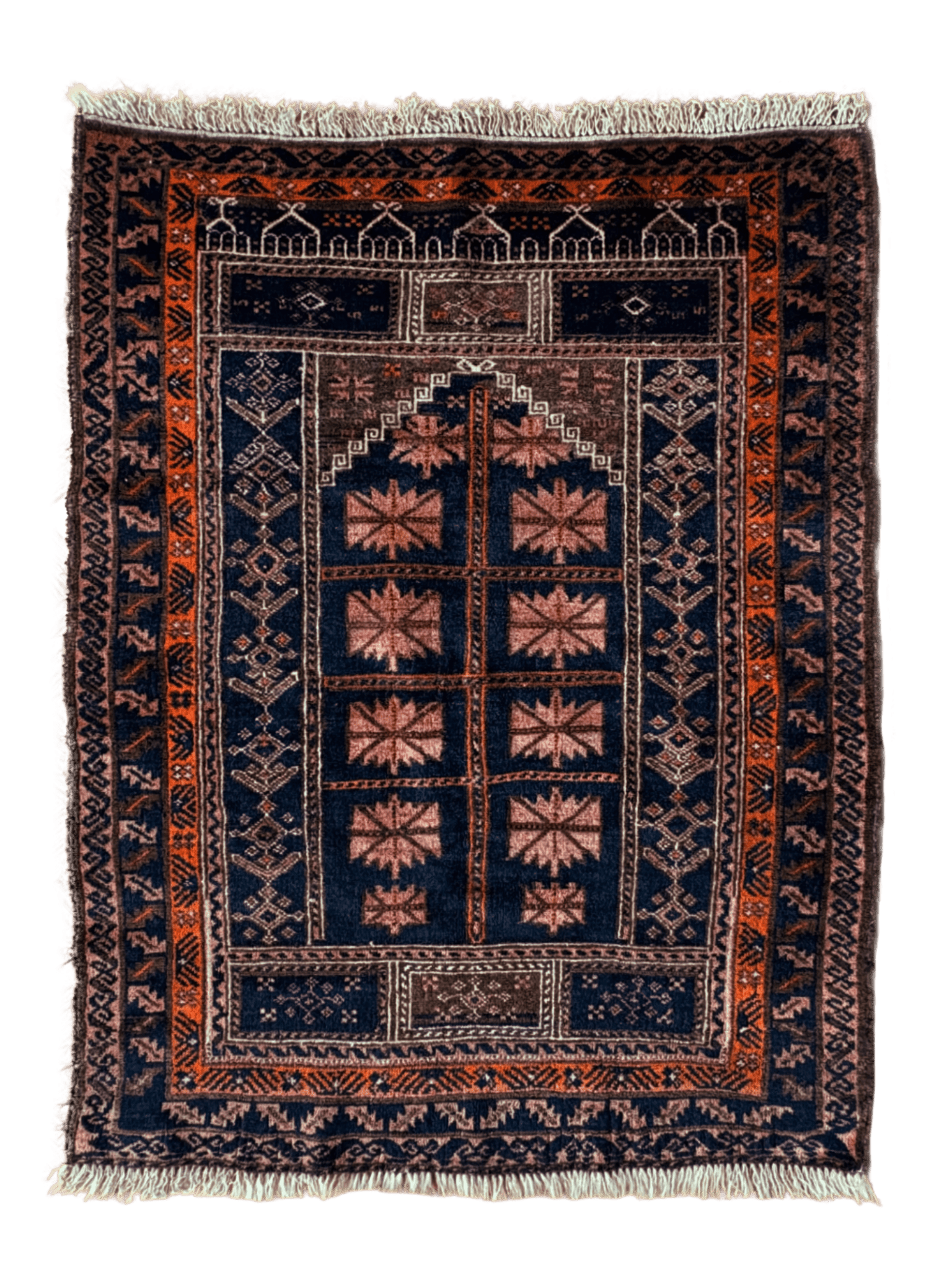 Vintage Baluch Prayer Rug — 4.0 x 2.7 — No. 170 - Patina House