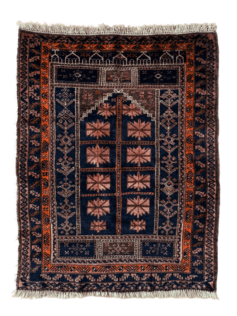 Vintage Baluch Prayer Rug — 4.0 x 2.7 — No. 170 - Patina House