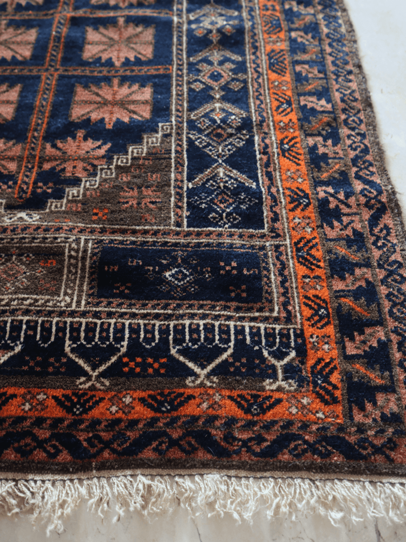 Vintage Baluch Prayer Rug — 4.0 x 2.7 — No. 170 - Patina House
