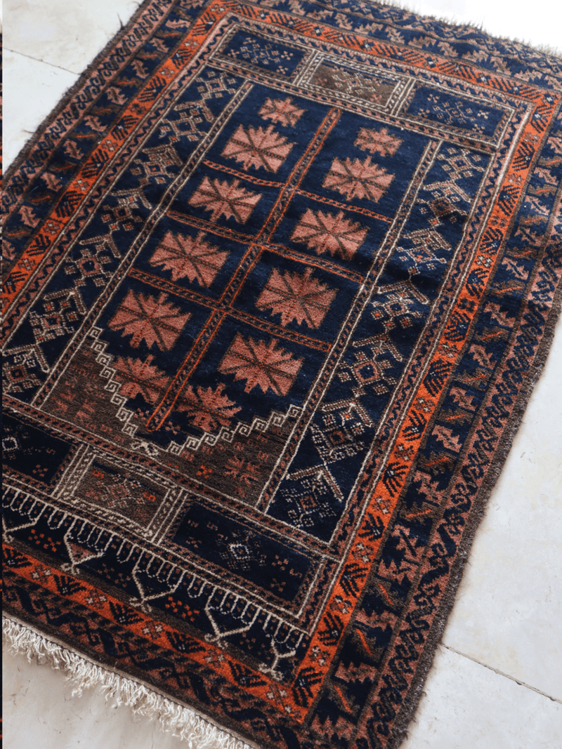 Vintage Baluch Prayer Rug — 4.0 x 2.7 — No. 170 - Patina House