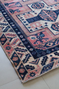 Vintage Caucasian Kazak — Salmon Field with Totemic Medallions — No. 159 - Patina House