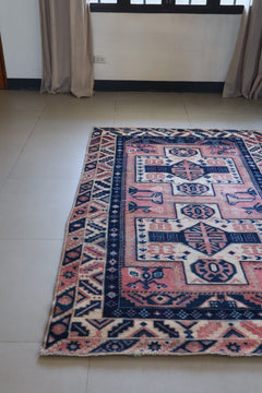 Vintage Caucasian Kazak — Salmon Field with Totemic Medallions — No. 159 - Patina House