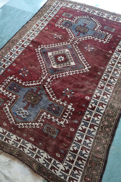 Vintage Caucasian Kazak — Star Medallions — No. 163 - Patina House