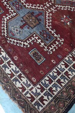 Vintage Caucasian Kazak — Star Medallions — No. 163 - Patina House