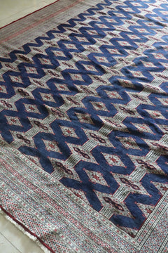 Vintage Pakistani Bokhara — Rare Indigo Field — No. 150 - Patina House