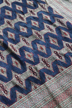 Vintage Pakistani Bokhara — Rare Indigo Field — No. 150 - Patina House