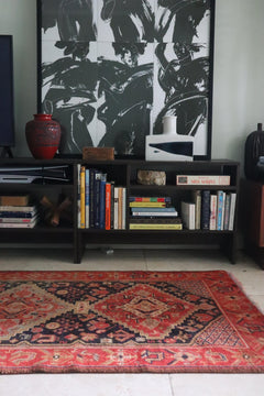 Vintage Persian Shiraz – Triple Medallion with Tribal Motifs – No. 148 - Patina House