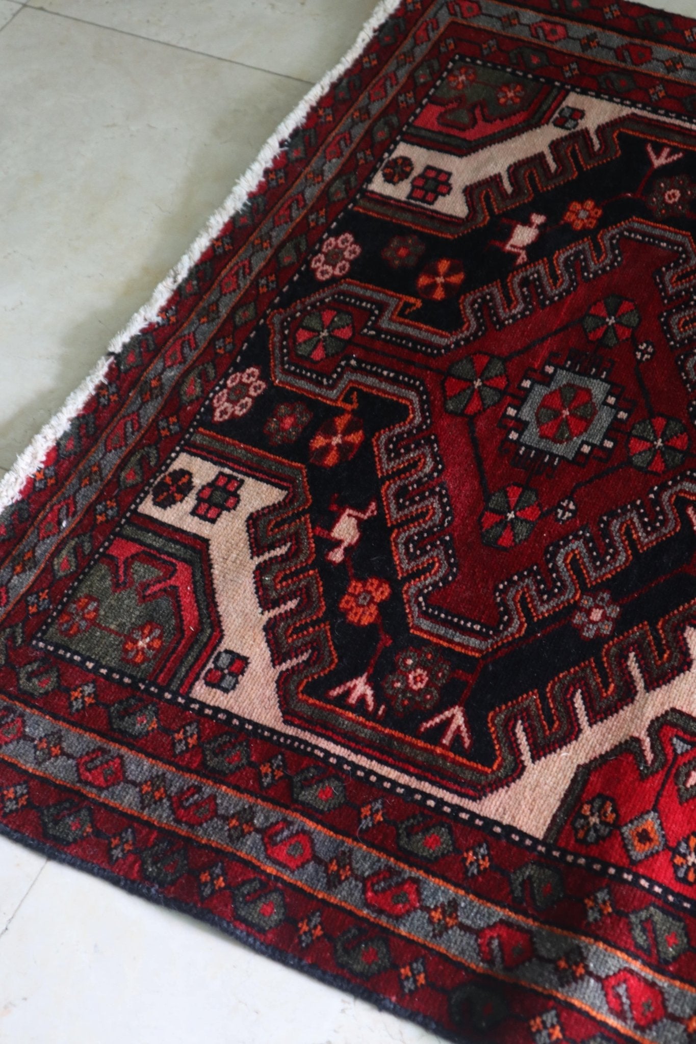 Vintage Persian Tribal Hamadan Runner — No. 153 - Patina House