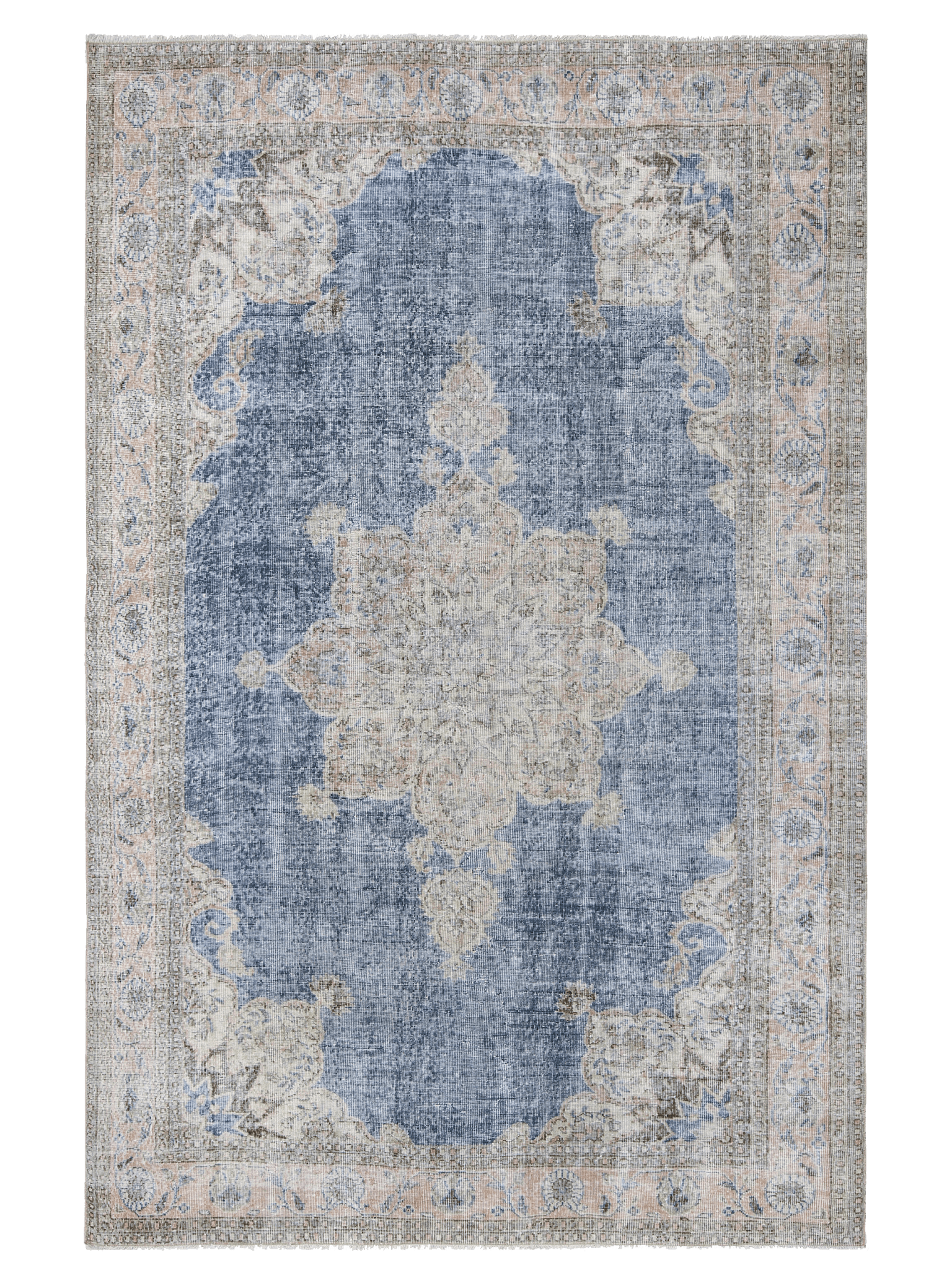 Vintage Turkish – Faded Medallion in Washed Navy – No. 141 - Patina House