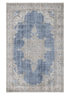 Vintage Turkish – Faded Medallion in Washed Navy – No. 141 - Patina House